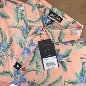 Bad Birdie Peach Floral Men's Polo